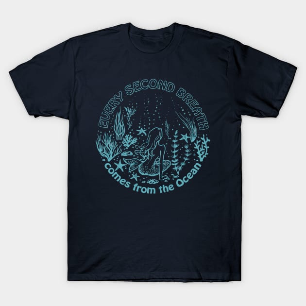 Whispers of the Sea: Mermaid Charms T-Shirt by TheMythicalCreatures